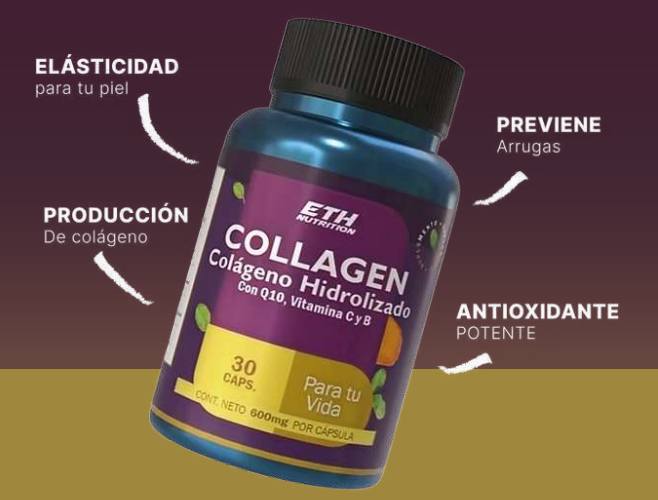Colageno Hidrolizado con Vitamina C - Capsulas