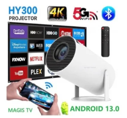 HY300 Proyector Portatil Inteligente - Mini Cine en Casa con Android