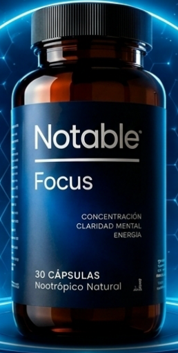 Notable Focus – Concentracion y Energia Nootropico Natural (30 Capsulas)