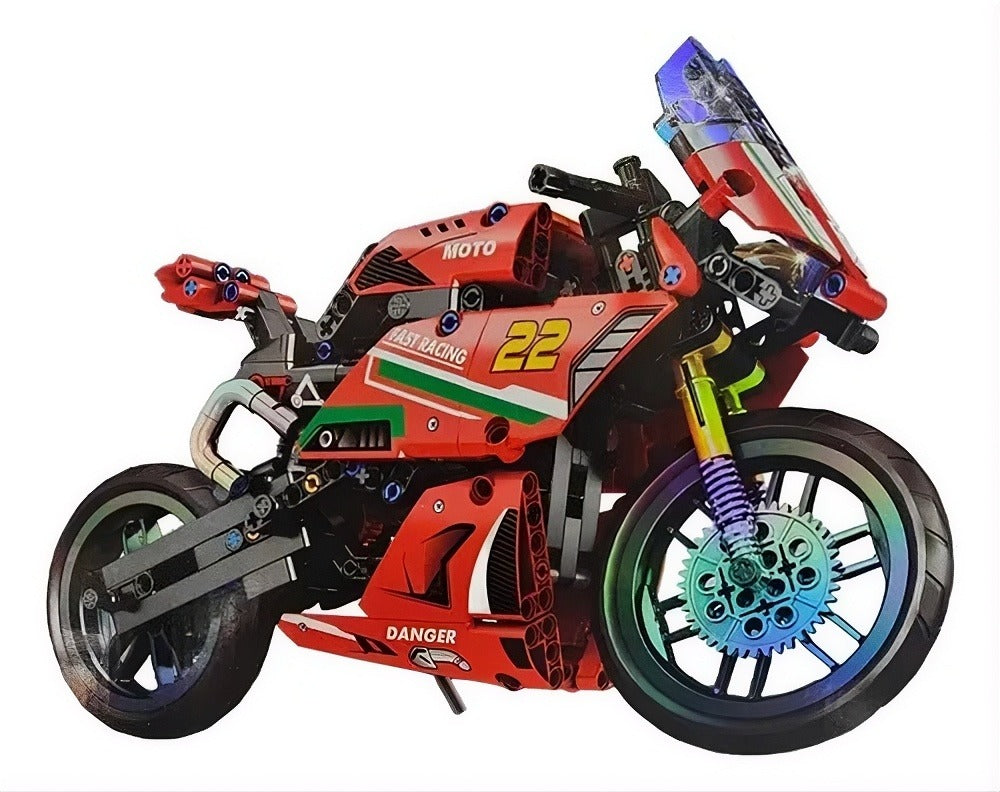 Motocicleta Deportiva Roja - Bloques de Construcción Technique (431 pcs)