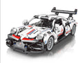 Technique Sportcar Blanco - Auto de Carreras Estilo Porsche 911 GT3 (450 pcs)