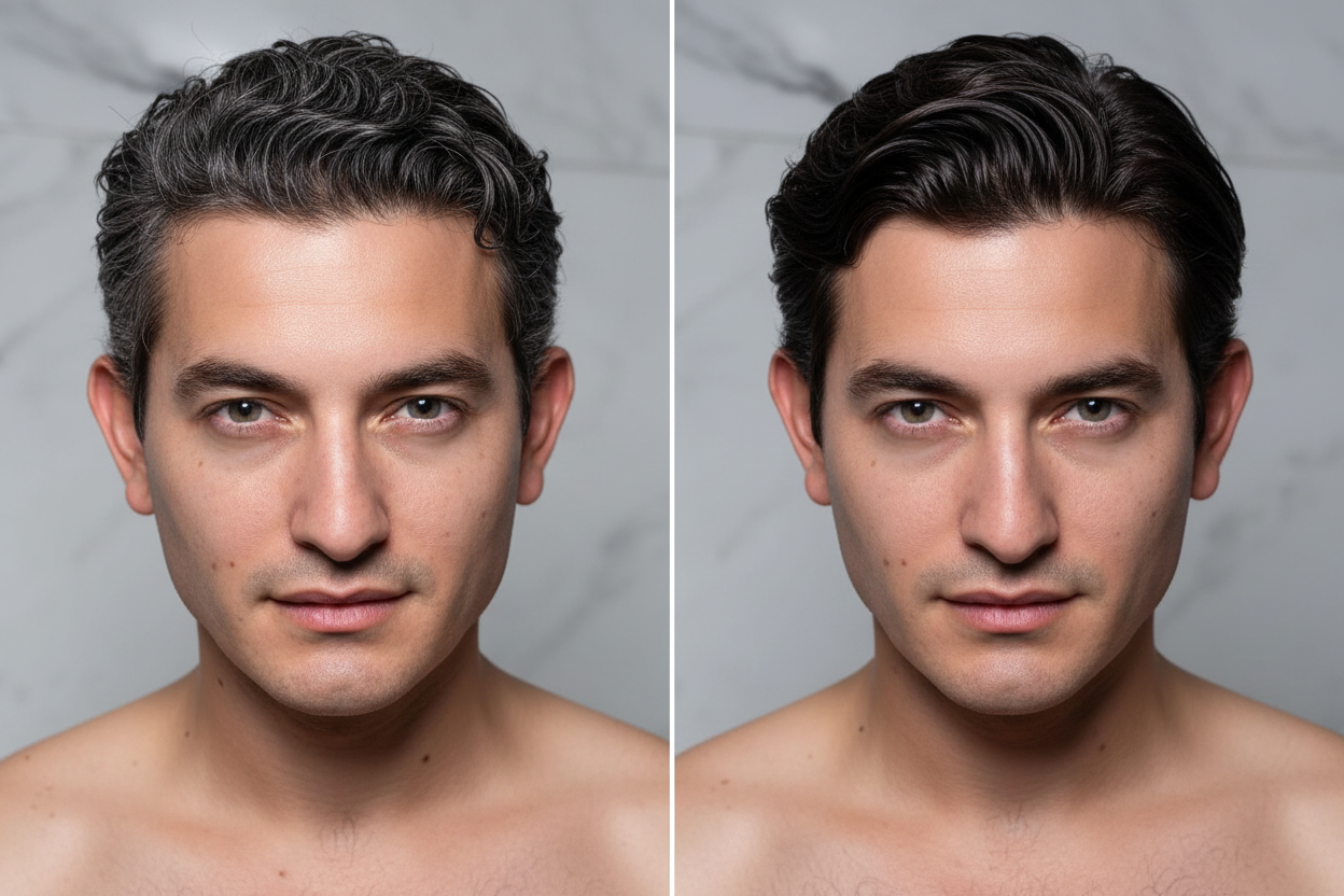 Antes después cabello