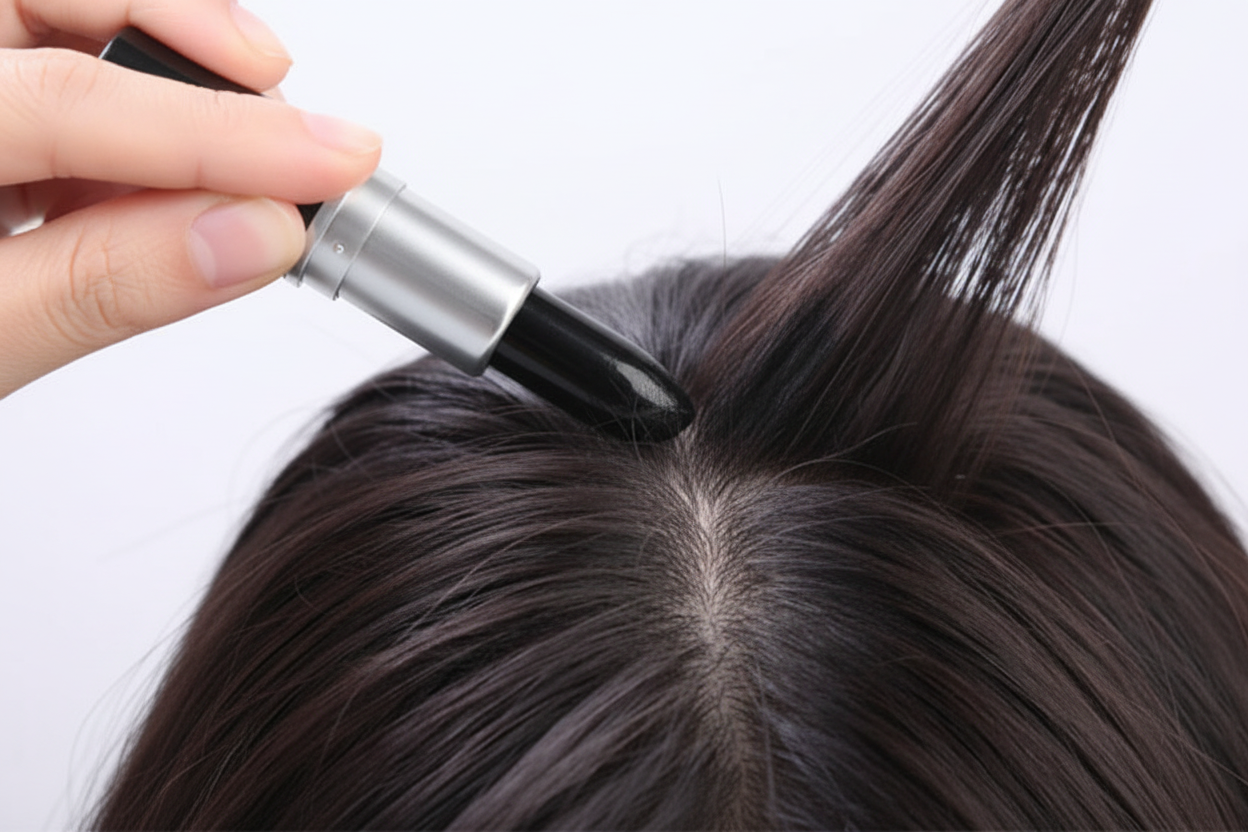 Aplicación del cubre canas