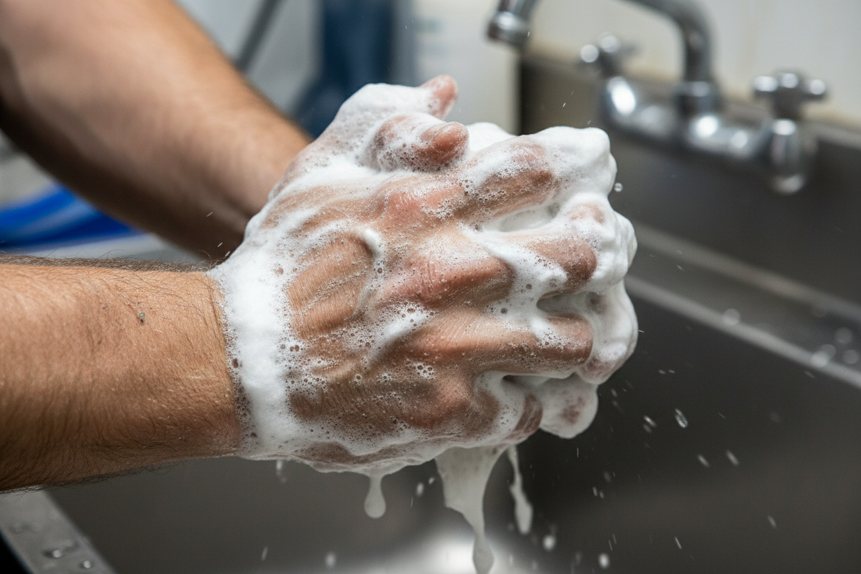 Aplicación hand cleaner