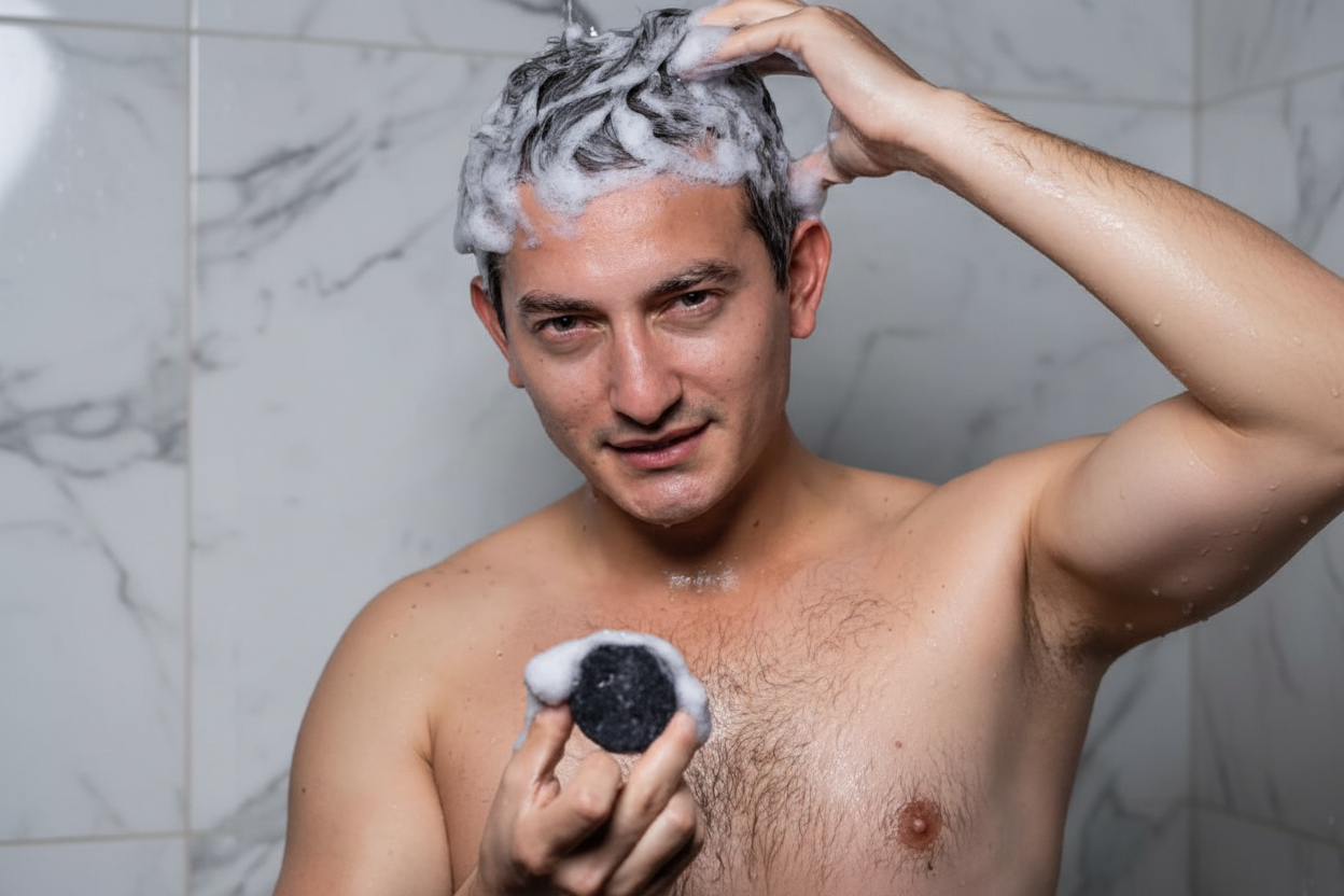 Aplicación shampoo