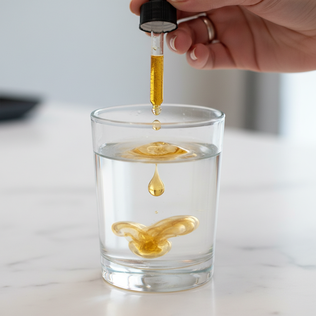 Glucora Berberine – Gotero en acción