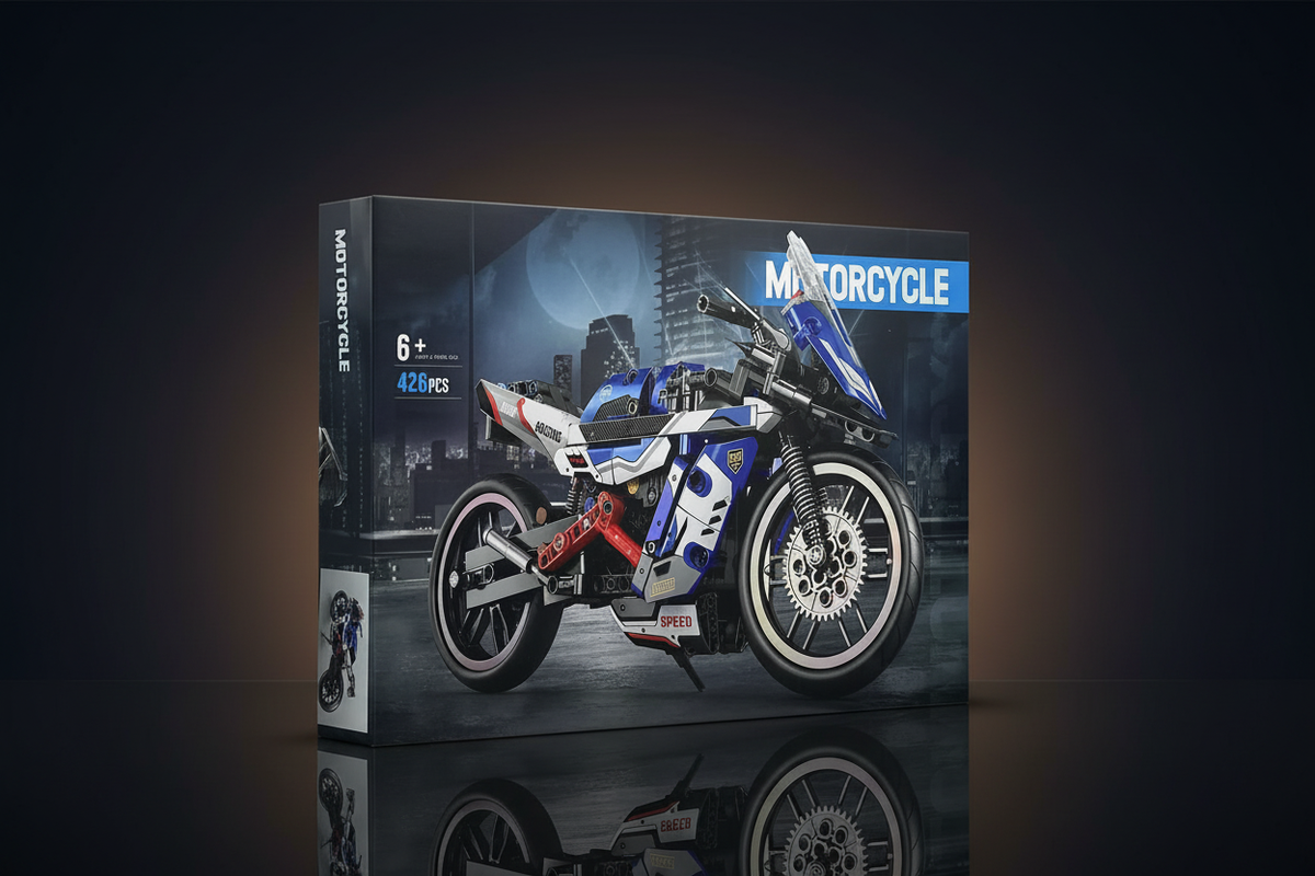 Hero Shot caja Moto Blue