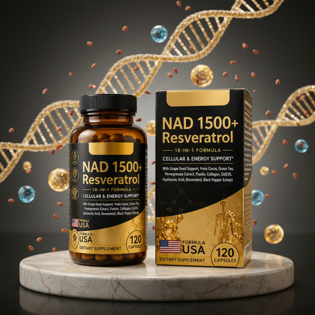 NAD 1500+ Resveratrol – Producto + características